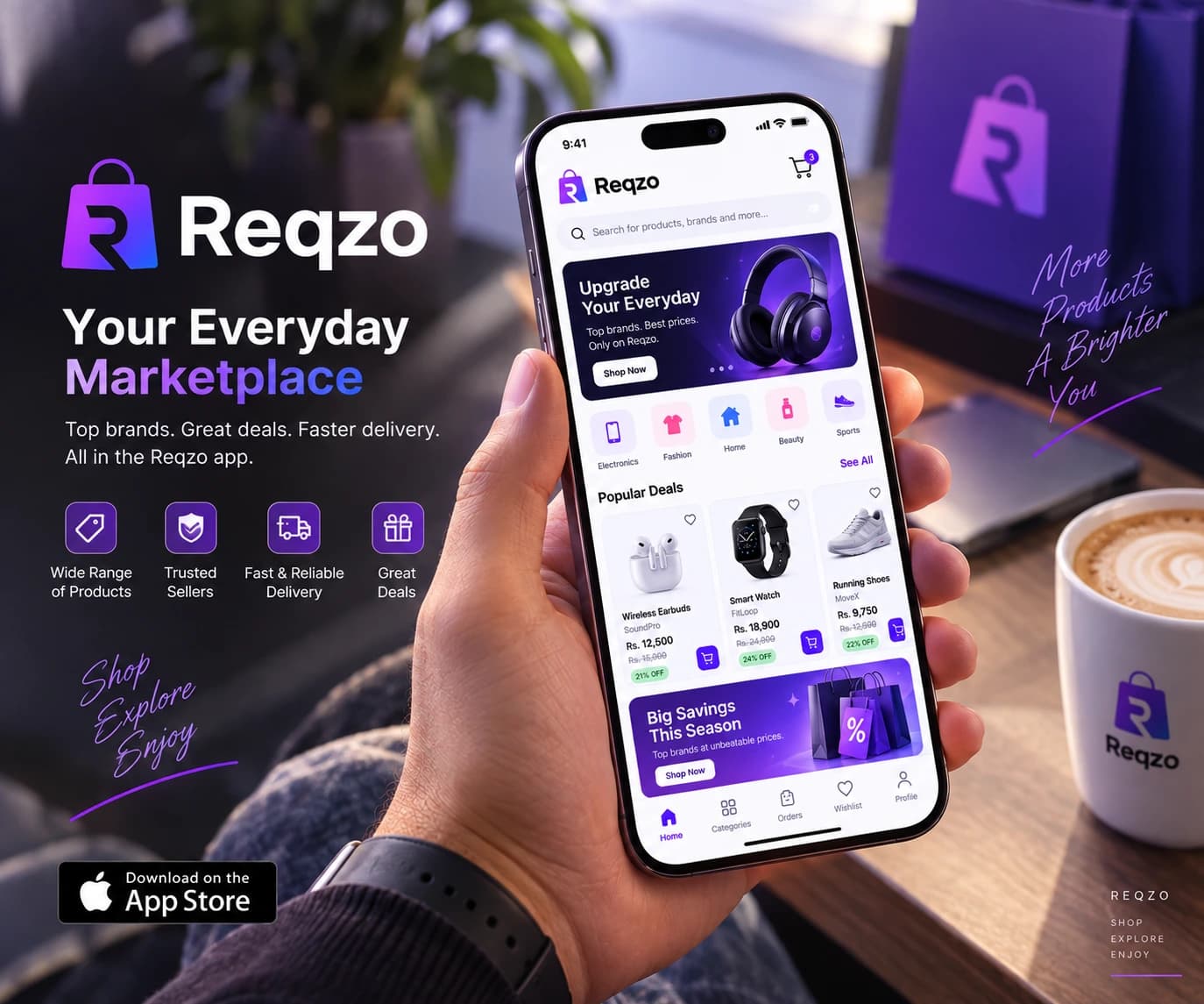 Reqzo iOS Mobile App - Your Everyday Marketplace